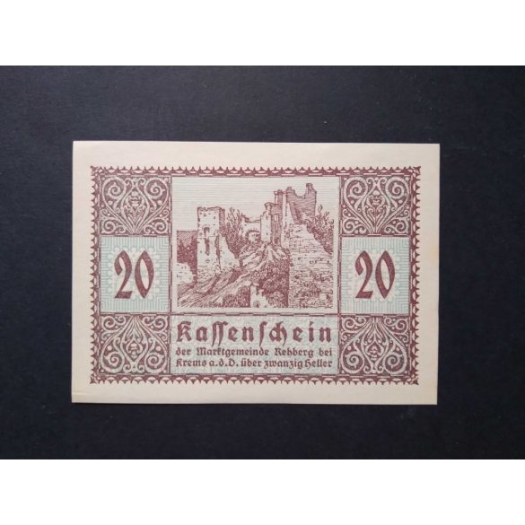 Ausztria 20 Heller 1920 Unc Rehberg 