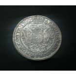 Magyarország I. Lipót 1/2 Tallér 1700 KB ezüst aXF