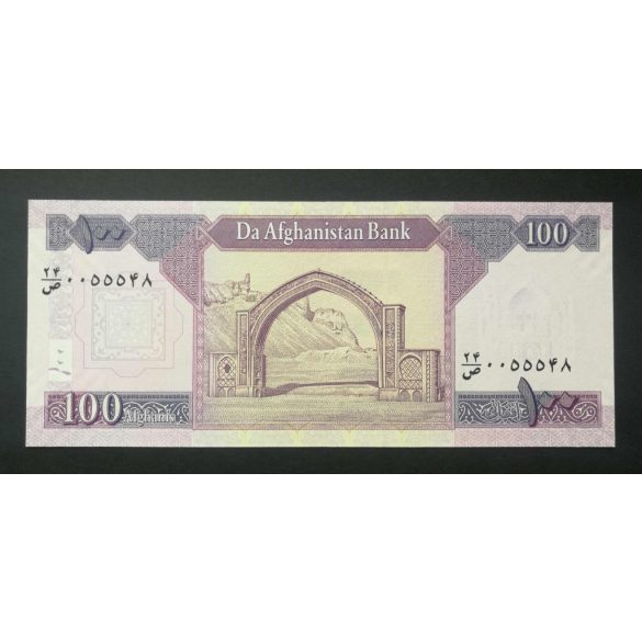 Afganisztán 100 Afghanis 2019 Unc 