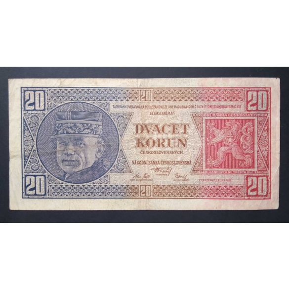 Czechoslovakia 20 Korun 1926 F