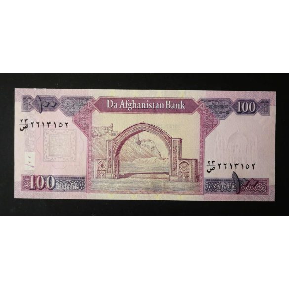 Afganisztan 100 Afghanis 2019 Unc 