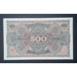 Germany 500 Mark 1922 Aunc