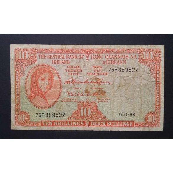 Írország 10 Shillings 1968 VG