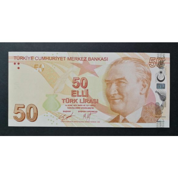 Törökország 50 Lira 2020 UNC 