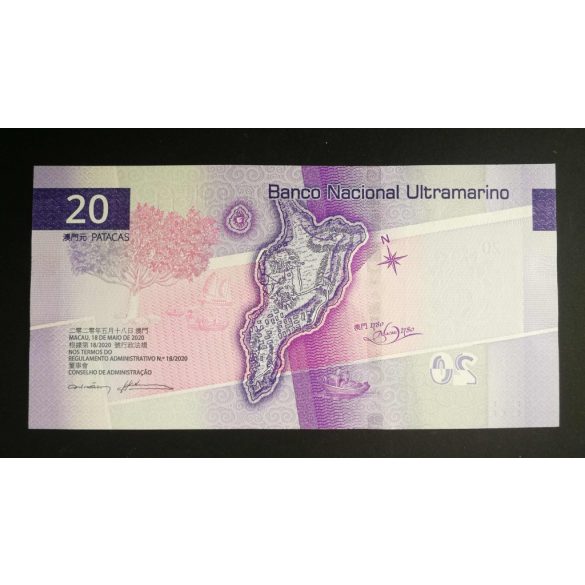 Macau 20 Patacas 2020/24 BNU UNC