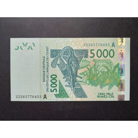 Nyugat-afrikai Államok Elefántcsontpart 5000 Francs 2022 UNC