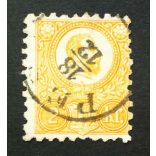 Hungary 1871 2 Kr. engraved, used PEST