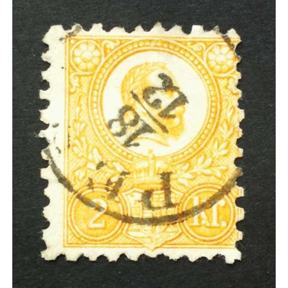 Hungary 1871 2 Kr. engraved, used PEST