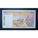 West African States Ivory Coast 1000 Francs 1999 UNC