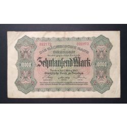 Germany 10000 Mark Dresden 1923 F