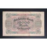 Germany 10000 Mark Dresden 1923 F