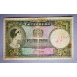Luxembourg 50 Frang 1944 F