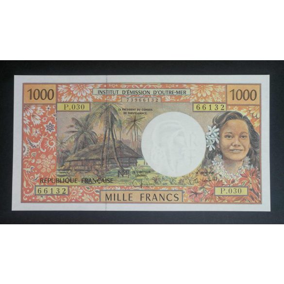 French Pacific Territories 1000 Francs 2002-2008 aUNC+