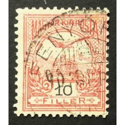   Hungary 1900 TURUL 10 F. perf. 12 : 11 3/4 FENYŐF(ALVA) used