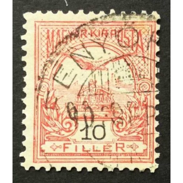Hungary 1900 TURUL 10 F. perf. 12 : 11 3/4 FENYŐF(ALVA) used