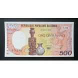 Congo 500 Francs 1990 UNC