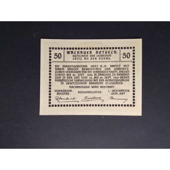 Austria 50 Heller 1920 Unc Weissenkirchen