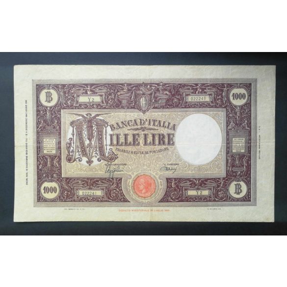 Olaszország 1000 Lire 1942 VF-