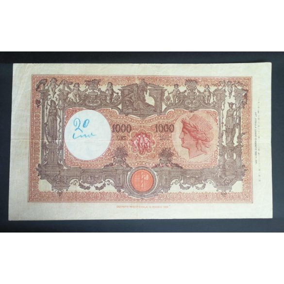 Italy 1000 Lire 1942 VF