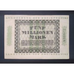 Germany Düsseldorf 5 Million Mark 1923 VF