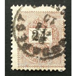   Hungary 1898 Letter, black cipher 24 kr. perf. 12 : 11 3/4 BUDAPEST used