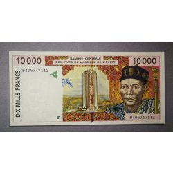 West African States Togo 10000 Francs 1994 Unc-