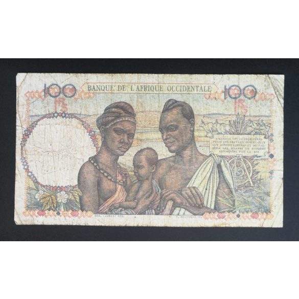 Francia Nyugat-Afrika 100 Francs 1948 VG+