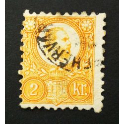 Hungary 1871 2 Kr. engraved, used ...FEHÉRVÁR