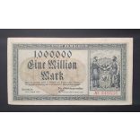 Germany 1 Million Mark Remscheid 1923 XF 