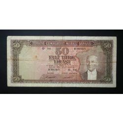 Turkey 50 Lira 1971-79 F