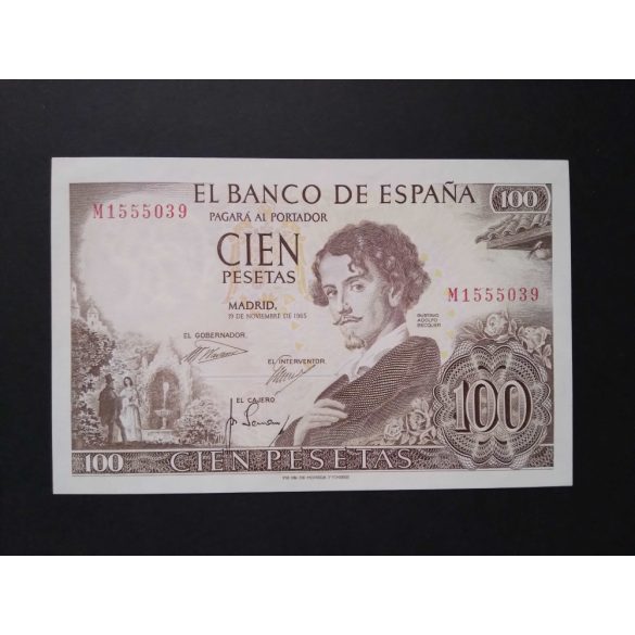 Spain 100 Pesetas 1965 Unc-