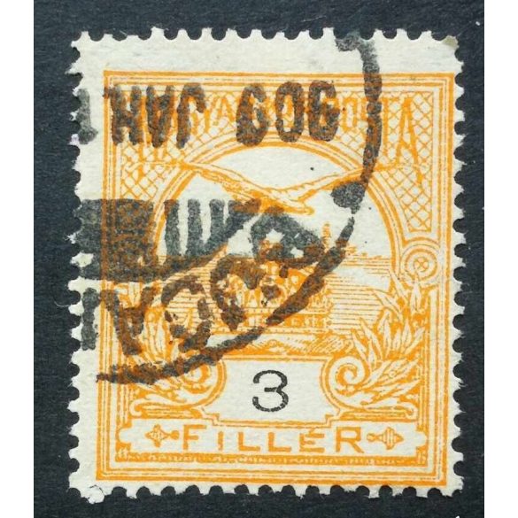 Hungary 1906 TURUL 3 f perf. 15 BUDAP(EST) used
