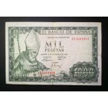 Spain 1000 Pesetas 1965 VF