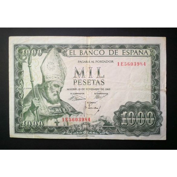 Spain 1000 Pesetas 1965 VF