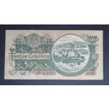 Ausztria 50 Schilling 1945 VF+ 