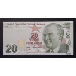 Turkey 20 Lira 2020 Unc