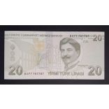 Turkey 20 Lira 2020 Unc