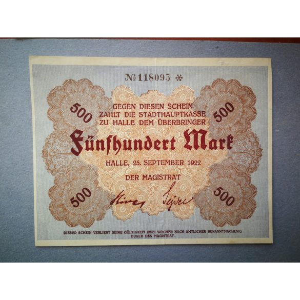 Germany Halle 500 Mark 1922 XF