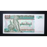 Myanmar 20 Kyats 1994 UNC