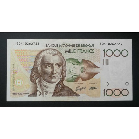 Belgium 1000 Francs 1989 VF+