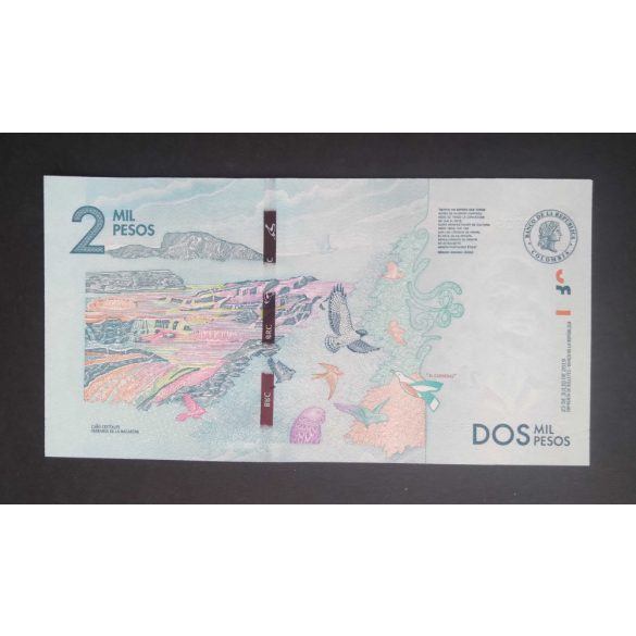 Kolumbia 2000 Pesos 2019 aUNC 
