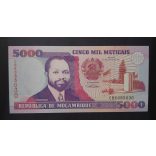 Mozambique 5000 Meticais 1991 UNC