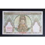 Tahiti, Papeete 100 Francs 1939 F +