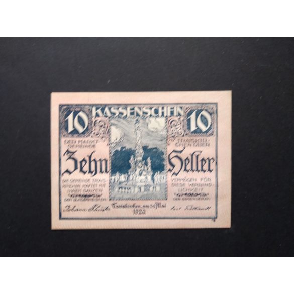 Austria 10 Heller 1920 XF Traiskirchen 