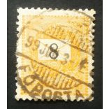 Hungary 1898 Letter, black cipher 8 kr. perf. 12 : 11 3/4 (BUD)APE(ST) FŐPOSTA used