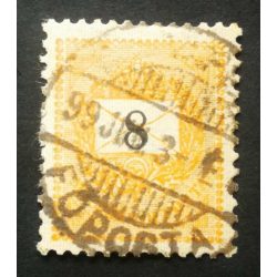   Hungary 1898 Letter, black cipher 8 kr. perf. 12 : 11 3/4 (BUD)APE(ST) FŐPOSTA used