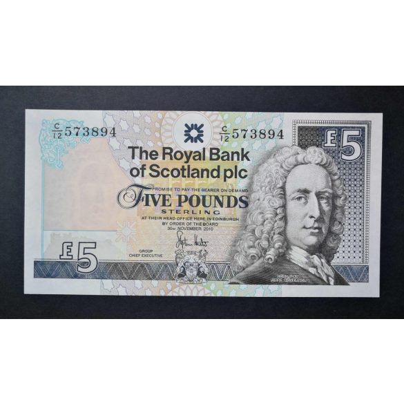 Scotland 5 Pounds Sterling 2010 UNC
