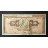 Greece 5000 Drachma 1932 VF-