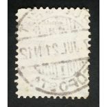 Hungary 1890 Letter, coloured cipher 2 Kr. perf 11 1/2 Budapest Főposta used