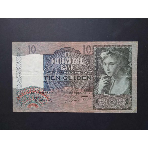 Hollandia 10 Gulden 1942 F+